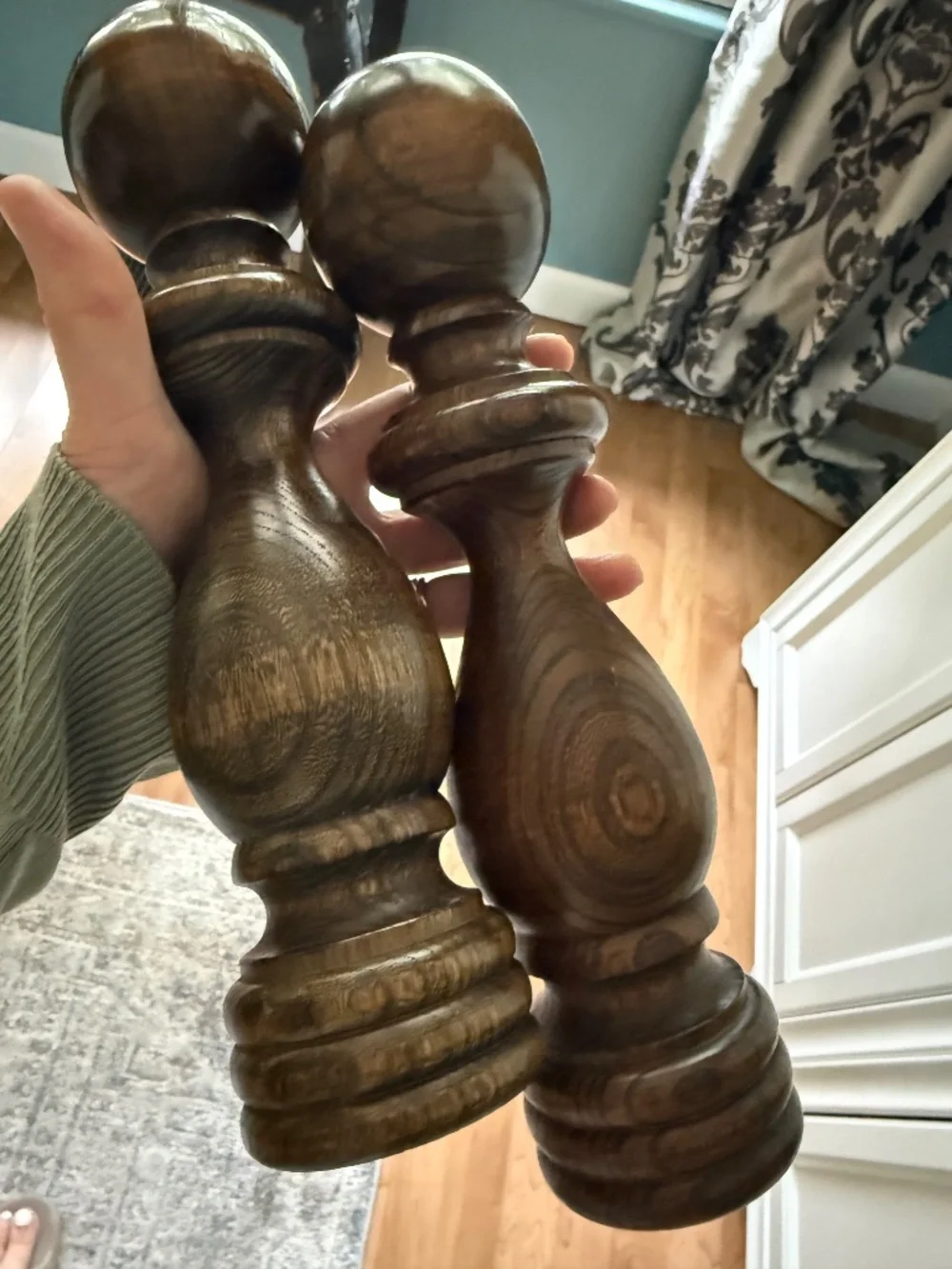 Vintage Mid-Century Catalina Wooden Salt Shaker & Pepper Mill Set 11